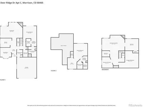 Floorplan - 16082 Deer Ridge Dr #C, Morrison, CO 80465 photo 1 of 4