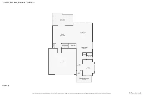 Floorplan - 28372 E 7th Ave, Watkins, CO 80137 photo 1 of 3