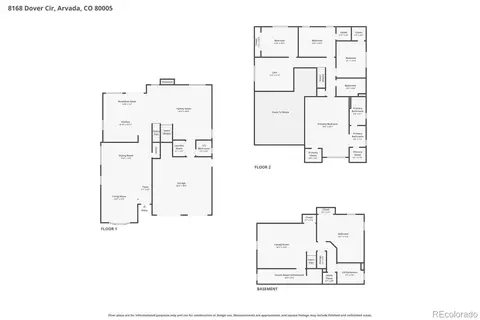 Floorplan - 8168 Dover Cir, Arvada, CO 80005 photo 1 of 1