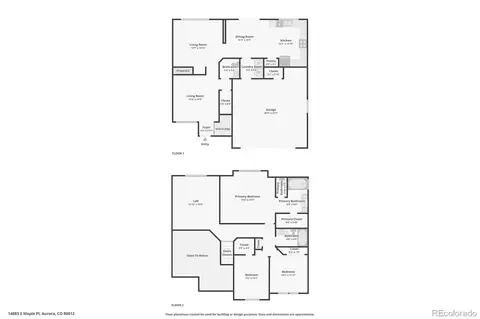 Floorplan - 14883 E Maple Pl, Aurora, CO 80012 photo 3 of 3