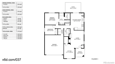 Floorplan - 14822 E 119th Ave, Brighton, CO 80603 photo 1 of 1