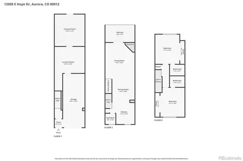 Floorplan - 12008 E Hoye Dr, Aurora, CO 80012 photo 1 of 1