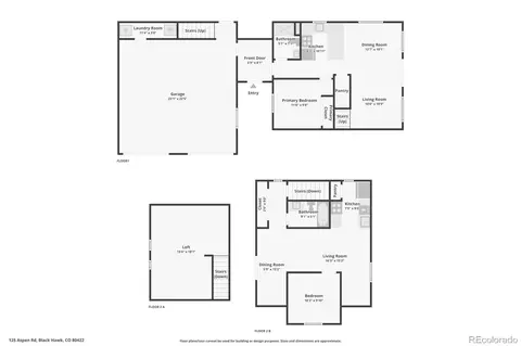 Floorplan - 125 Aspen Rd, Black Hawk, CO 80422 photo 1 of 1