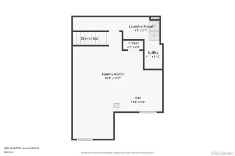 Floorplan - 14095 E Radcliff Cir, Aurora, CO 80015 photo 2 of 4