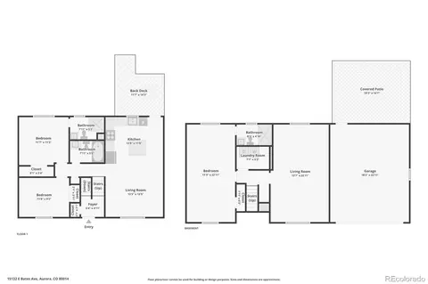 Floorplan - 15132 E Bates Ave, Aurora, CO 80014 photo 2 of 2