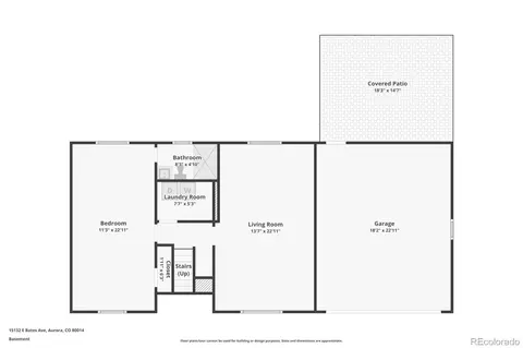 Floorplan - 15132 E Bates Ave, Aurora, CO 80014 photo 1 of 2