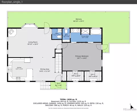 Floorplan - 705 Gold Flake Ter, Bailey, CO 80421 photo 2 of 3