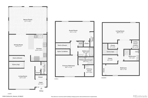Floorplan - 9183 E Oxford Dr, Denver, CO 80237 photo 4 of 4