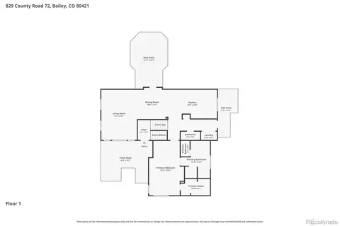 Floorplan - 829 County Road 72, Bailey, CO 80421 photo 1 of 1