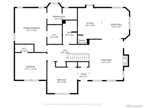 Floorplan - 9808 Fallen Rock Rd, Conifer, CO 80433 photo 1 of 3