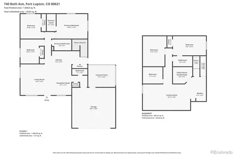 Floorplan - 740 Beth Ave, Fort Lupton, CO 80621 photo 2 of 2