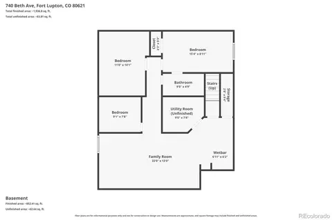 Floorplan - 740 Beth Ave, Fort Lupton, CO 80621 photo 1 of 2