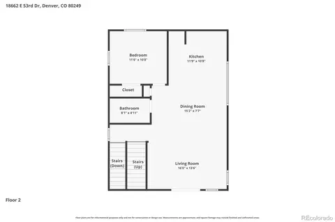 Floorplan - 18662 E 53rd Dr, Denver, CO 80249 photo 2 of 3
