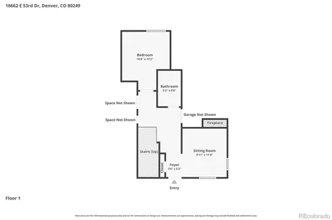 Floorplan - 18662 E 53rd Dr, Denver, CO 80249 photo 1 of 3