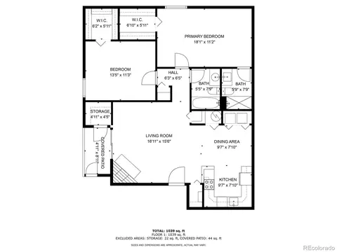 Floorplan - 11987 E Harvard Ave #101, Aurora, CO 80014 photo 1 of 1
