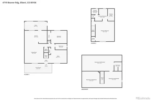 Floorplan - 4719 Beaver Rdg, Elbert, CO 80106 photo 1 of 1