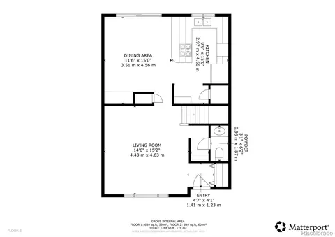 Floorplan - 9250 E Mansfield Ave, Denver, CO 80237 photo 2 of 2