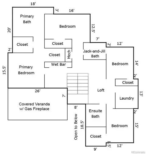 Floorplan - 7006 E Archer Pl, Denver, CO 80230 photo 2 of 3