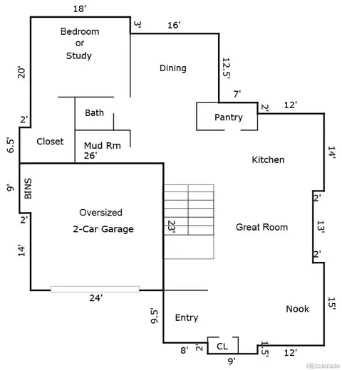 Floorplan - 7006 E Archer Pl, Denver, CO 80230 photo 1 of 3