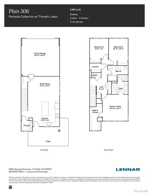 Floorplan - 14520 W 90th Dr #E, Arvada, CO 80005 photo 1 of 1