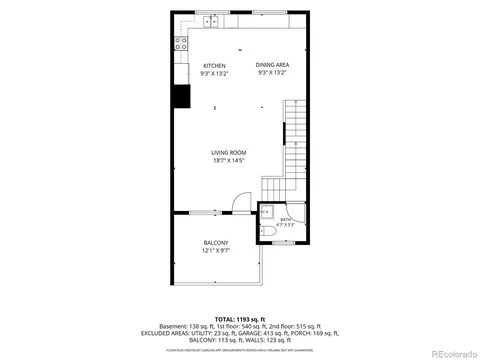 Floorplan - 10137 Belvedere Loop, Lone Tree, CO 80124 photo 2 of 4
