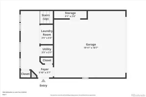 Floorplan - 10241 Bellwether Ln, Lone Tree, CO 80124 photo 1 of 3