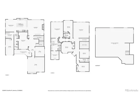Floorplan - 25338 E Costilla Pl, Aurora, CO 80016 photo 1 of 3
