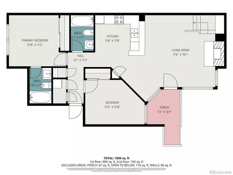 Floorplan - 4820 E Kentucky Ave #E, Denver, CO 80246 photo 1 of 1
