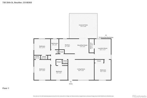 Floorplan - 730 35th St, Boulder, CO 80303 photo 2 of 2