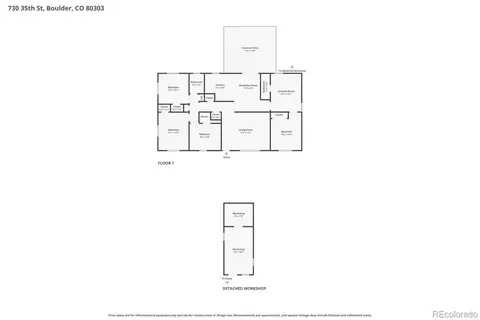 Floorplan - 730 35th St, Boulder, CO 80303 photo 1 of 2