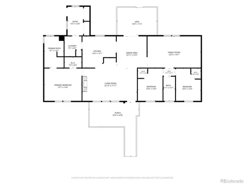 Floorplan - 104 Highland Dr, Howard, CO 81233 photo 1 of 1