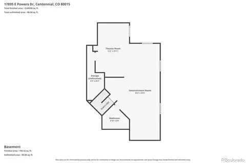 Floorplan - 17895 E Powers Dr, Centennial, CO 80015 photo 3 of 3