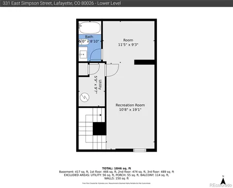 Floorplan - 331 E Simpson St, Lafayette, CO 80026 photo 4 of 5