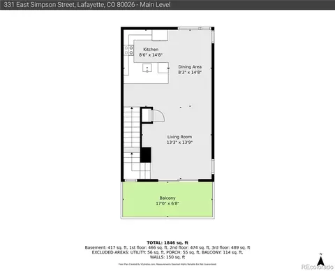 Floorplan - 331 E Simpson St, Lafayette, CO 80026 photo 1 of 5