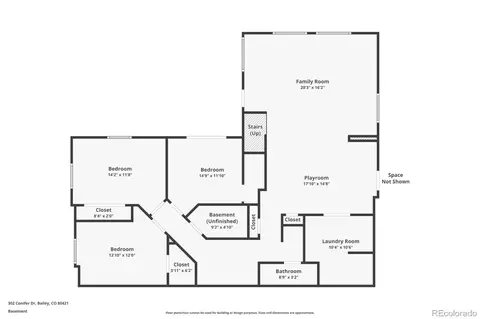 Floorplan - 302 Conifer Dr, Bailey, CO 80421 photo 2 of 3