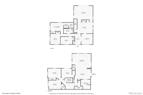 Floorplan - 302 Conifer Dr, Bailey, CO 80421 photo 1 of 3