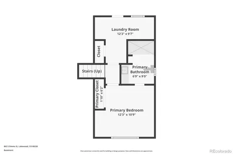 Floorplan - 862 S Simms St, Lakewood, CO 80228 photo 2 of 3