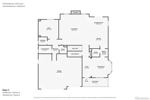 Floorplan - 25200 E Arbor Pl, Aurora, CO 80016 photo 1 of 2