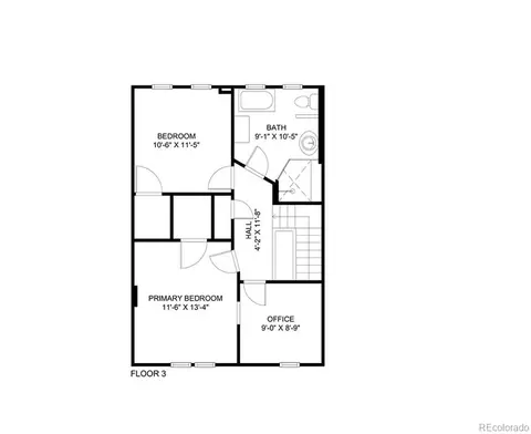 Floorplan - 2815 Curtis St, Denver, CO 80205 photo 2 of 4