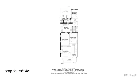 Floorplan - 2815 Curtis St, Denver, CO 80205 photo 1 of 4
