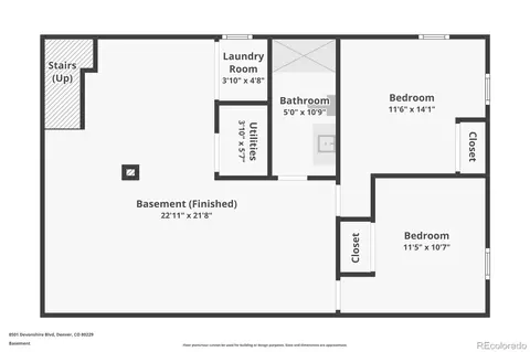 Floorplan - 8501 Devonshire Blvd, Denver, CO 80229 photo 1 of 3