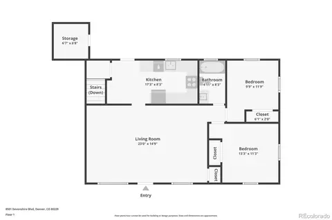 Floorplan - 8501 Devonshire Blvd, Denver, CO 80229 photo 3 of 3