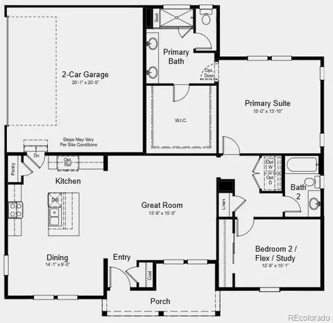 Floorplan - 9173 Violet Way, Arvada, CO 80007 photo 1 of 2