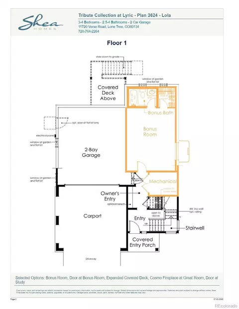 Floorplan - 12110 Octave Ave, Lone Tree, CO 80124 photo 1 of 3