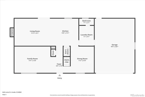 Floorplan - 8445 Lamar Dr, Arvada, CO 80003 photo 1 of 4