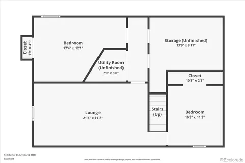 Floorplan - 8445 Lamar Dr, Arvada, CO 80003 photo 3 of 4