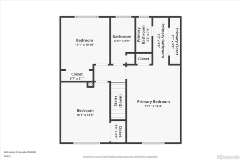 Floorplan - 8445 Lamar Dr, Arvada, CO 80003 photo 2 of 4