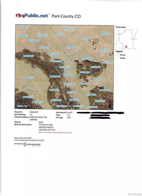 lot4178 Hard Hickory Trl, Hartsel, CO 80449