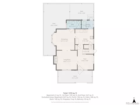 Floorplan - 1319 E 23rd Ave, Denver, CO 80205 photo 1 of 3