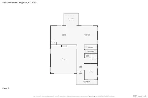 Floorplan - 846 Sawdust Dr, Brighton, CO 80601 photo 2 of 3